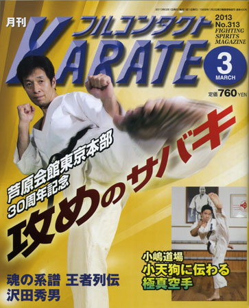 月刊フルコンタクトKARATE 2013年3月号 相手を倒す裏拳の打ち方